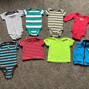 FINAL SALE 3/31/26 Carter’s/Wonder Nation Onesie/Top Bundle, Size 3 Months